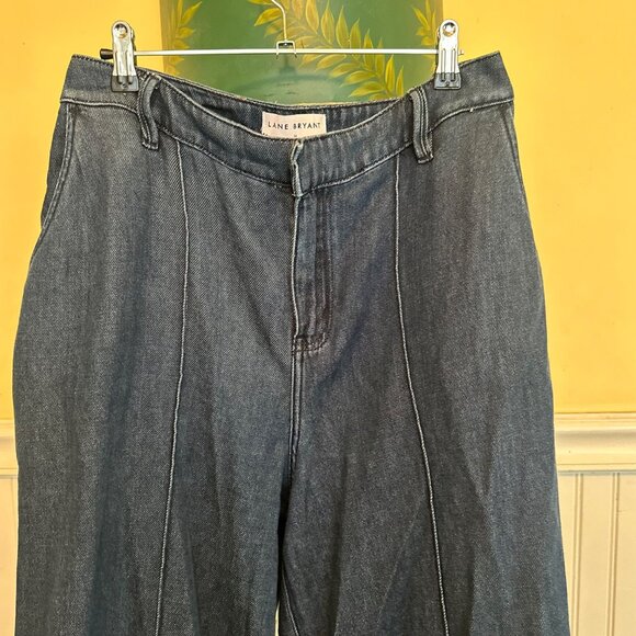 Lane Bryant Womens Wide-Leg Denim Jeans Size 14 - Picture 8 of 8